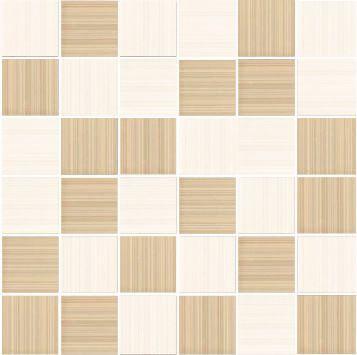 MOZAIKA SHEILA BLANCO-BEIGE 4,8x4,8/30x30, lesk