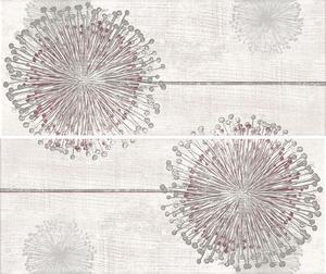 MODERN WALL FLOWER DEKOR SET 2x(25x60x0,86), mat