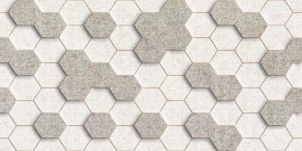 MATERIA DEKOR BEIGE HEXAGONAL 25x50 cm, mat