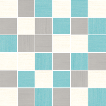 MARTA MOZ. MIX BLANCO-CIELO-GRIS 30x30/4,8x4,8 cm, lesk - do vyprodání zásob!