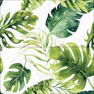 TROPIK MONSTERA KOMPLET SET/DEKOR 2x(30x60cm), mat, na objednání