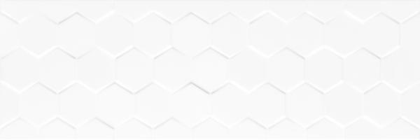 Hexagon white rect. 25x75 cm/ob, bal:1,5m2, lesk, na objednání