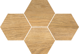Carvallo hexagon 12,5x14,5 cm/ob, mat, na objednání