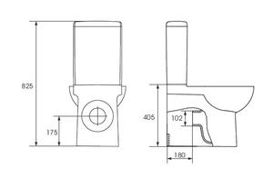 NANO WC KOMBI,SEDÁTKO DUROPLAST,ANTIBAKT.,SOFT CLOSE, K19-013