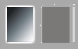 Zrcadlo s LED osvětlením SONIA LED 120x55