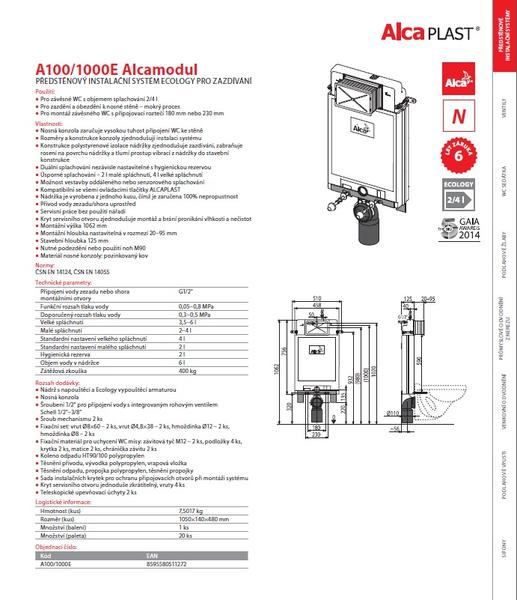 AM115/1000 (AM100/1000) ALCAMODUL SET 5v1 +M1710+M91+WC MÍSA+A60