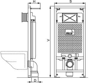 AM115/1000 (AM100/1000) ALCAMODUL SET 5v1 +M1710+M91+WC MÍSA+A60