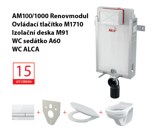 AM115/1000 (AM100/1000) ALCAMODUL SET 5v1 +M1710+M91+WC MÍSA+A60